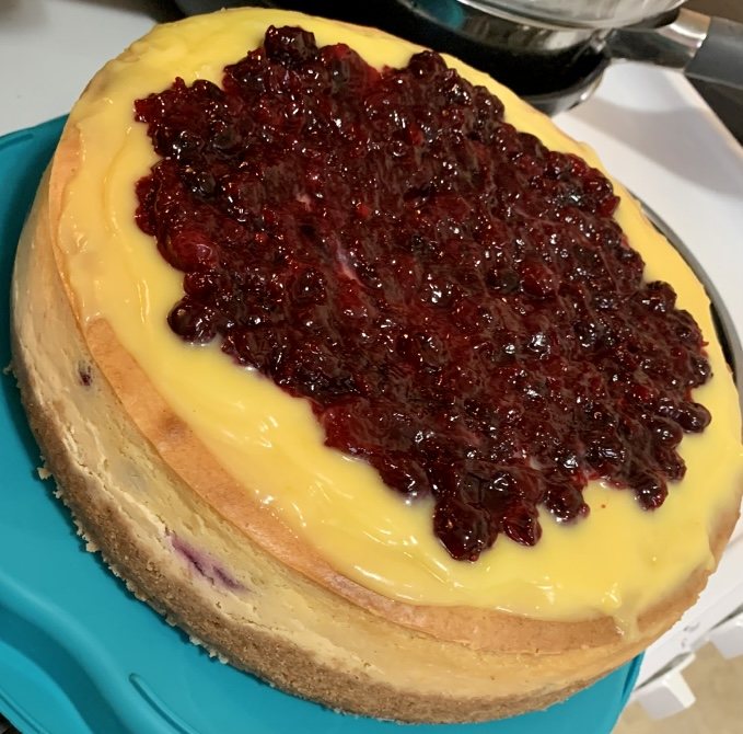 Cranberry-topped cake