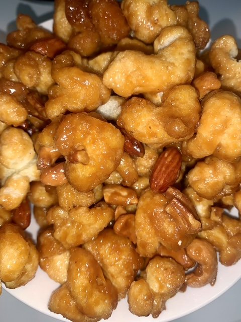 Golden fried shrimp