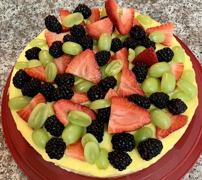 A fresh fruit tart