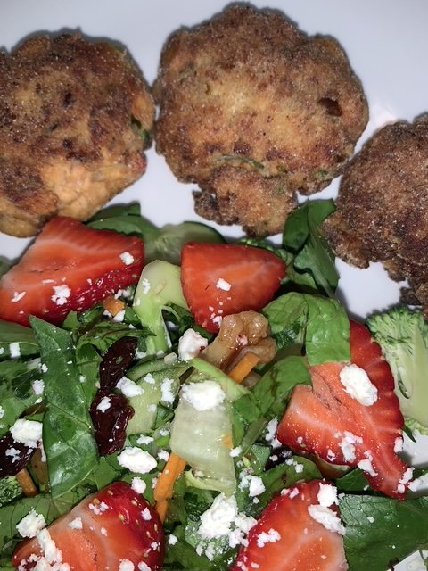 Strawberry and feta salad